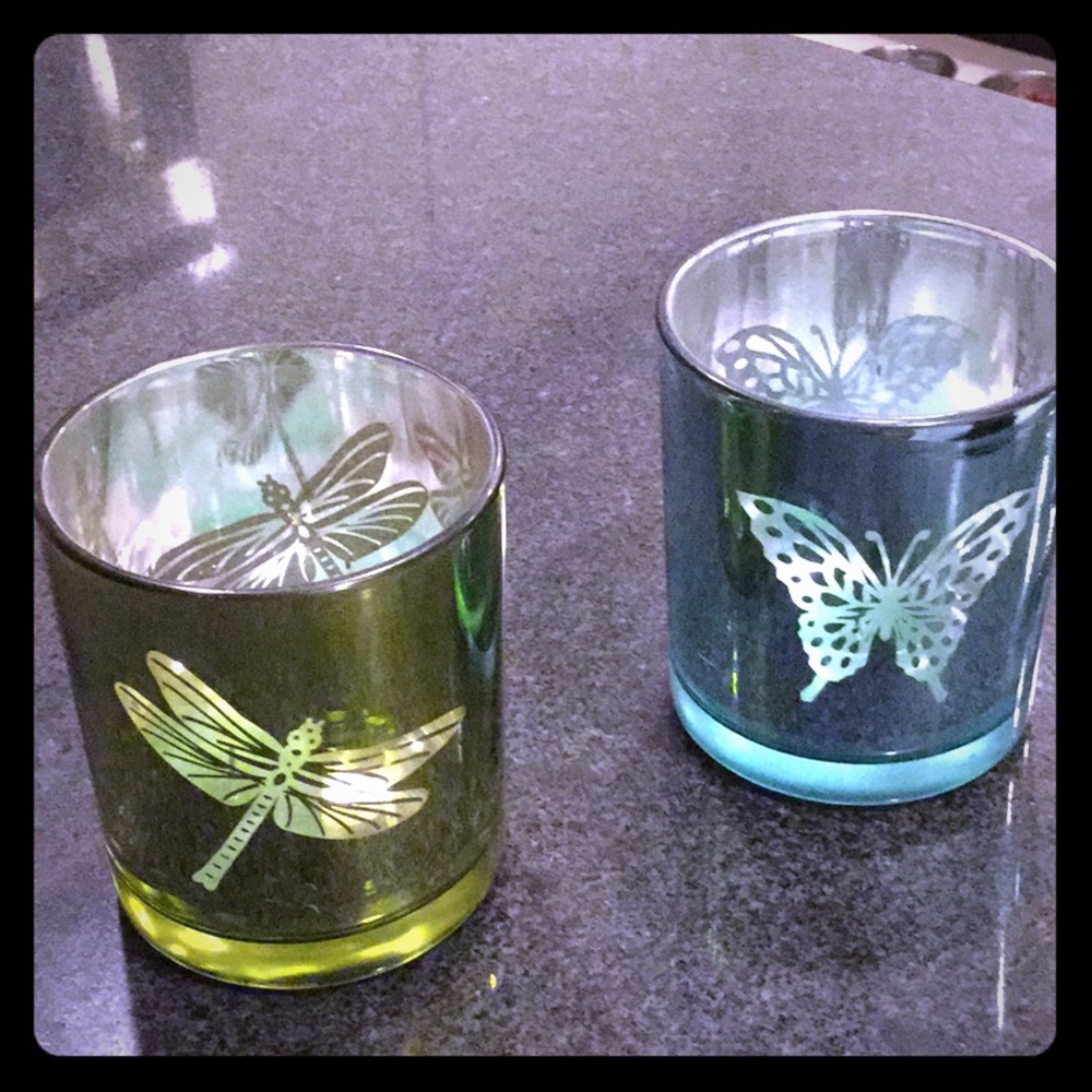 Candle holders (one set).